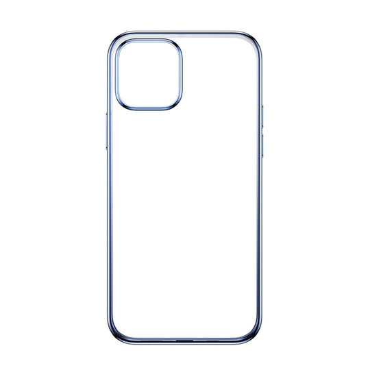 For iPhone 12 mini ROCK Shockproof Electroplating TPU Protective Case(Blue)