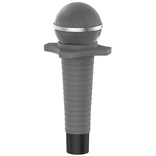 For Shure SM58 Without Switch Microphone Silicone Protective Cover(Dark Grey)