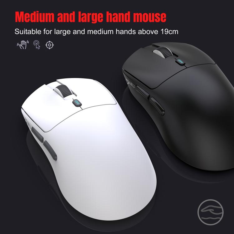 HXSJ T68 3 Modes Wired 2.4G BT5.1 Wireless Lightweight Gaming Mouse(Black) - Wireless Mice by HXSJ | Online Shopping UK | buy2fix