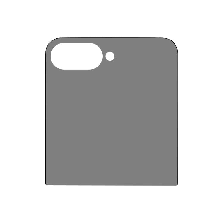 For Samsung Galaxy Z Flip7 5G Back Screen 28-degree Privacy Full Cover Screen Protector - Galaxy Z Flip7 5G Tempered Glass by buy2fix | Online Shopping UK | buy2fix