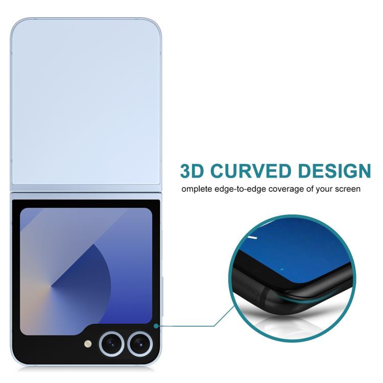For Samsung Galaxy Z Flip7 5G Back Screen 28-degree Privacy Full Cover Screen Protector - Galaxy Z Flip7 5G Tempered Glass by buy2fix | Online Shopping UK | buy2fix