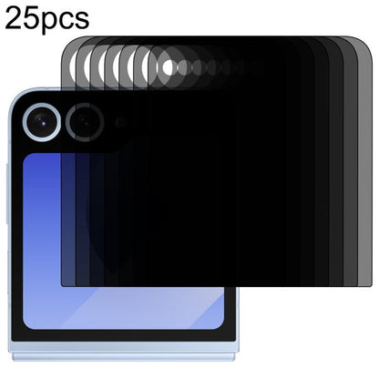 For Samsung Galaxy Z Flip7 5G 25pcs Back Screen 28-degree Privacy Full Cover Screen Protector - Galaxy Z Flip7 5G Tempered Glass by buy2fix | Online Shopping UK | buy2fix