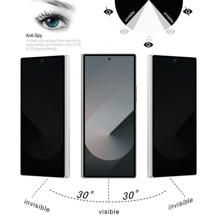 For Samsung Galaxy Z Fold7 5G 25pcs Silk Full Cover 360-degree Privacy Tempered Glass Film - Galaxy Z Fold7 5G Tempered Glass by buy2fix | Online Shopping UK | buy2fix