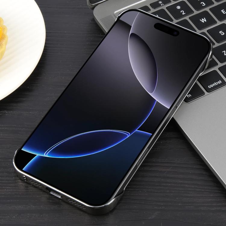 For iPhone 16 Pro Electroplating Frameless Frosted Anti-Glare PC MagSafe Phone Case(Titanium Gray) - iPhone 16 Pro Cases by buy2fix | Online Shopping UK | buy2fix