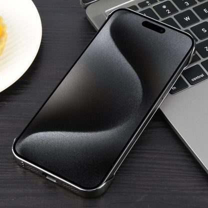 For iPhone 15 Pro Max Electroplating Frameless Frosted Anti-Glare PC MagSafe Phone Case(Titanium Gray) - iPhone 15 Pro Max Cases by buy2fix | Online Shopping UK | buy2fix