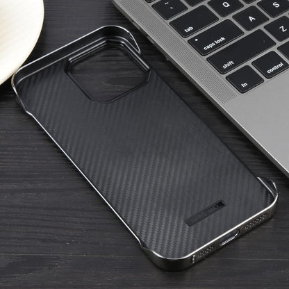 For iPhone 15 Pro Electroplating Frameless Frosted Anti-Glare PC MagSafe Phone Case(Titanium Gray) - iPhone 15 Pro Cases by buy2fix | Online Shopping UK | buy2fix
