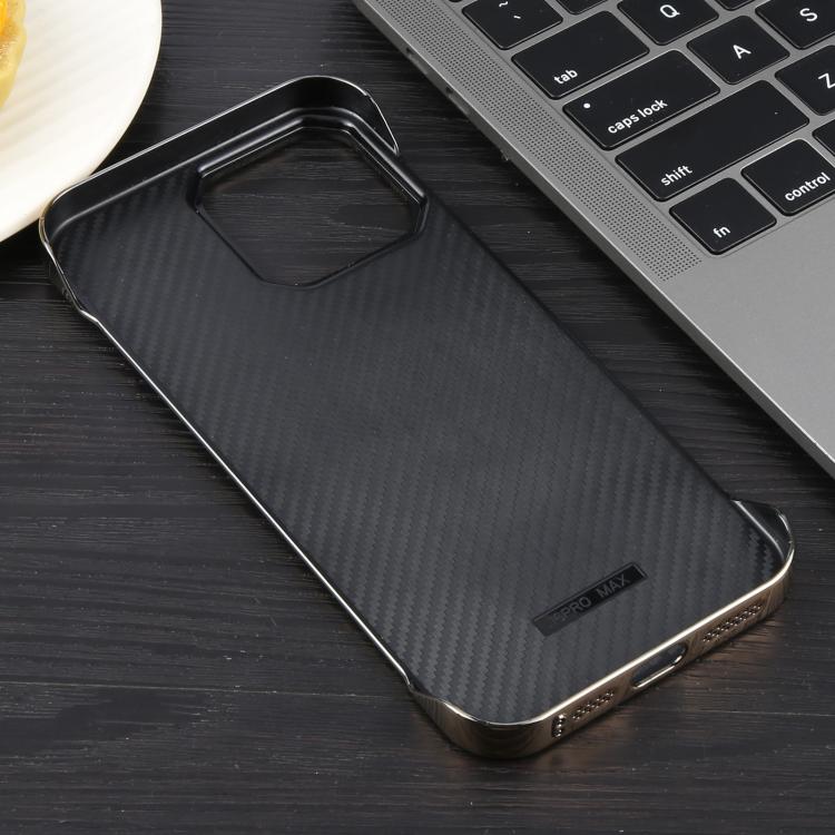 For iPhone 14 / 13 Electroplating Frameless Frosted Anti-Glare PC MagSafe Phone Case(Desert Gold) - iPhone 14 Cases by buy2fix | Online Shopping UK | buy2fix