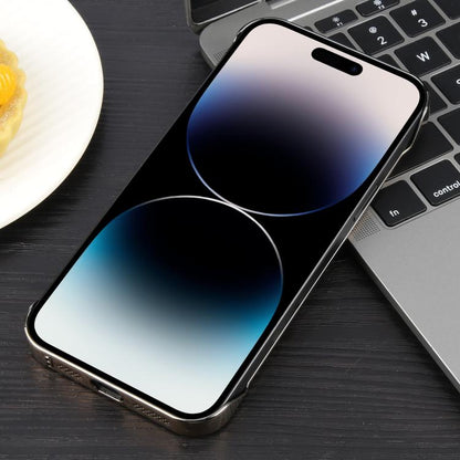 For iPhone 14 Pro Electroplating Frameless Frosted Anti-Glare PC MagSafe Phone Case(Desert Gold) - iPhone 14 Pro Cases by buy2fix | Online Shopping UK | buy2fix