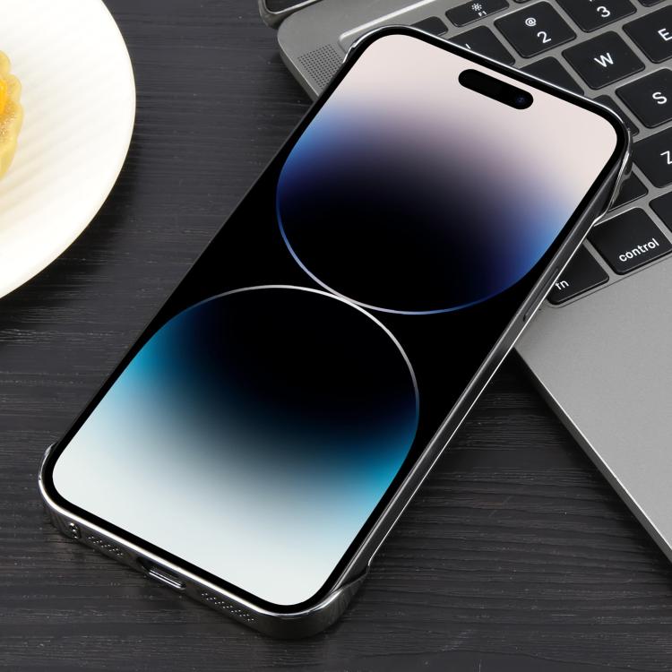 For iPhone 14 Pro Max Electroplating Frameless Frosted Anti-Glare PC MagSafe Phone Case(Titanium Gray) - iPhone 14 Pro Max Cases by buy2fix | Online Shopping UK | buy2fix