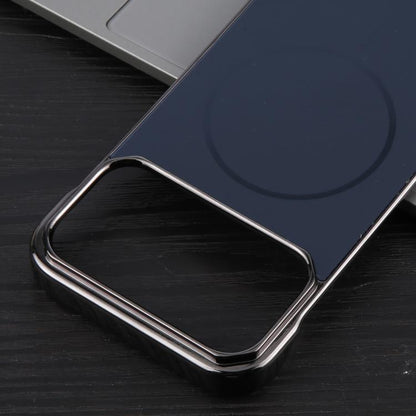 For iPhone 17 Pro Max Electroplating Frameless Frosted Anti-Glare PC MagSafe Phone Case(Black) - iPhone 17 Pro Max Cases by buy2fix | Online Shopping UK | buy2fix