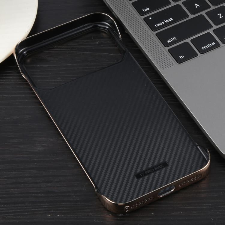 For iPhone 17 Pro Electroplating Frameless Frosted Anti-Glare PC MagSafe Phone Case(Desert Gold) - iPhone 17 Pro Cases by buy2fix | Online Shopping UK | buy2fix