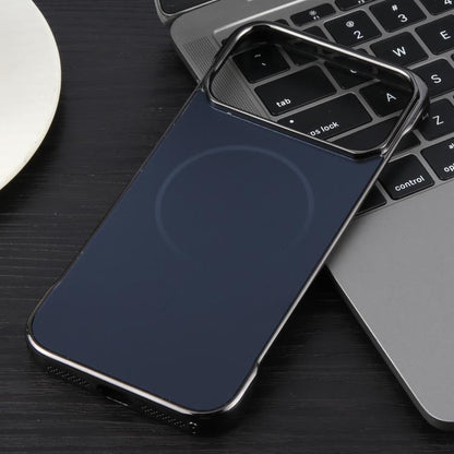 For iPhone 17 Pro Electroplating Frameless Frosted Anti-Glare PC MagSafe Phone Case(Black) - iPhone 17 Pro Cases by buy2fix | Online Shopping UK | buy2fix