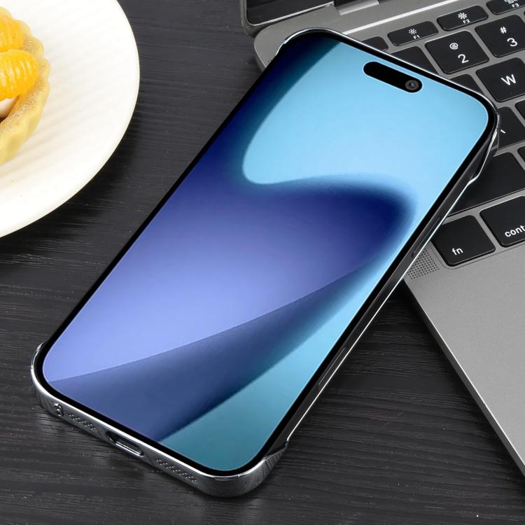 For iPhone 17 Electroplating Frameless Frosted Anti-Glare PC MagSafe Phone Case(Silver White) - iPhone 17 Cases by buy2fix | Online Shopping UK | buy2fix