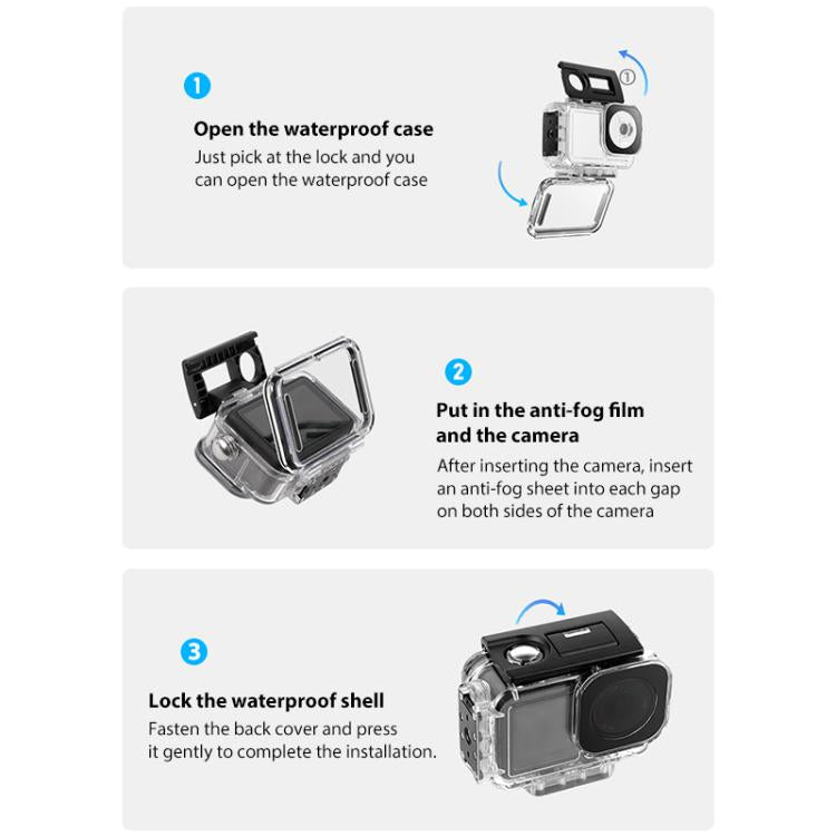 For DJI Osmo Action 5 Pro Magnetic 60m Waterproof Case Diving Waterproof Case - Case & Bags by buy2fix | Online Shopping UK | buy2fix