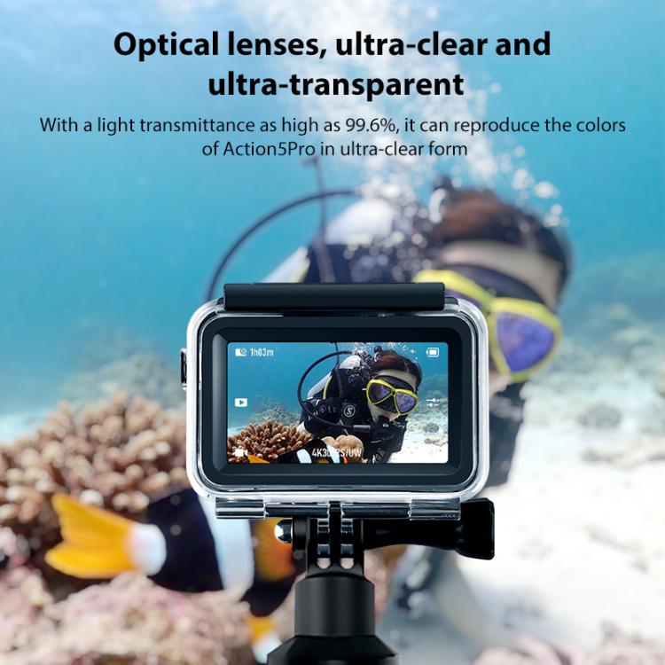 For DJI Osmo Action 5 Pro Magnetic 60m Waterproof Case Diving Case with Base + Gift Kit - Case & Bags by buy2fix | Online Shopping UK | buy2fix