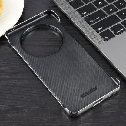 For Huawei Mate 60 Pro Electroplating Frameless Frosted Anti-Glare PC MagSafe Phone Case(Silver White) - Huawei Cases by buy2fix | Online Shopping UK | buy2fix