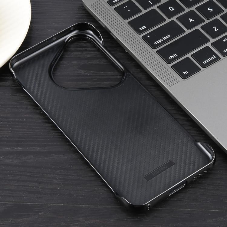 For Huawei Pura 70 Electroplating Frameless Frosted Anti-Glare PC MagSafe Phone Case(Black) - Huawei Cases by buy2fix | Online Shopping UK | buy2fix