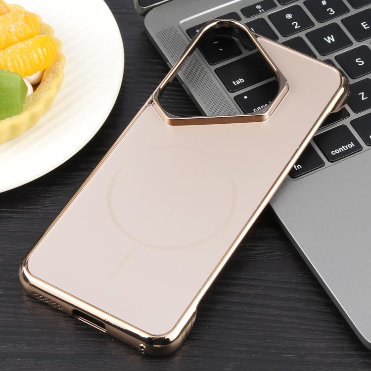 For Huawei Pura 70 Pro / 70 Pro+ Electroplating Frameless Frosted Anti-Glare PC MagSafe Phone Case(Desert Gold) - Huawei Cases by buy2fix | Online Shopping UK | buy2fix