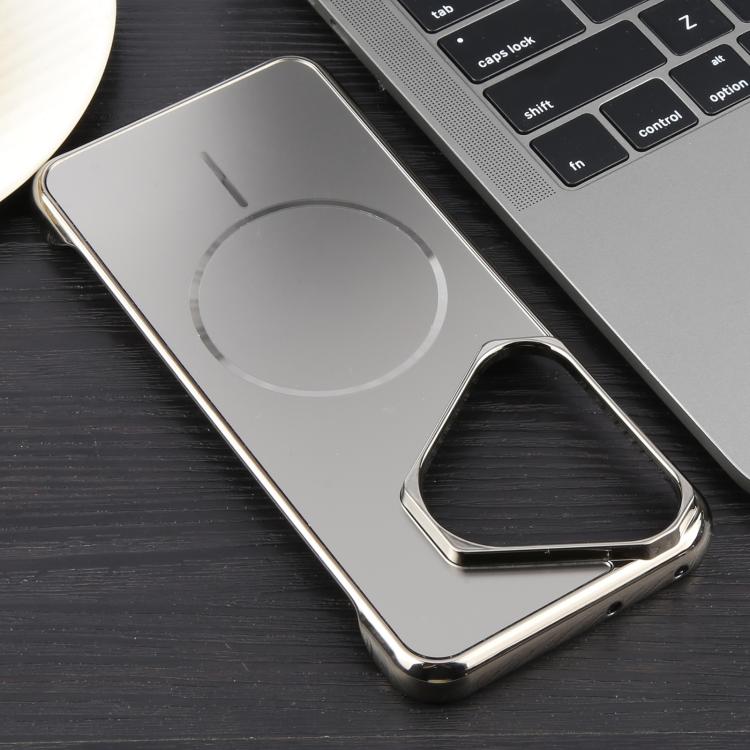 For Huawei Pura 70 Pro / 70 Pro+ Electroplating Frameless Frosted Anti-Glare PC MagSafe Phone Case(Titanium Gray) - Huawei Cases by buy2fix | Online Shopping UK | buy2fix