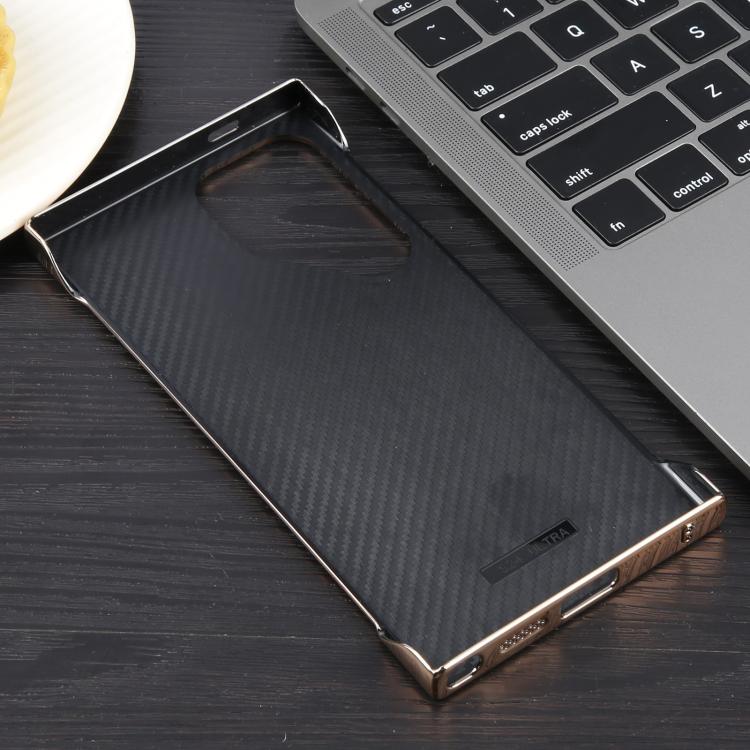 For Samsung Galaxy S22 Ultra 5G Electroplating Frameless Frosted Anti-Glare PC MagSafe Phone Case(Desert Gold) - Galaxy S22 Ultra 5G Cases by buy2fix | Online Shopping UK | buy2fix