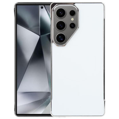 For Samsung Galaxy S25 Ultra 5G Electroplating Frameless Frosted Anti-Glare PC MagSafe Phone Case(Silver White) - Galaxy S25 Ultra 5G Cases by buy2fix | Online Shopping UK | buy2fix