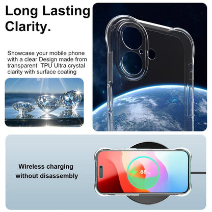 For iPhone 17 imak Shockproof Airbag TPU Phone Case(Transparent) - iPhone 17 Cases by imak | Online Shopping UK | buy2fix