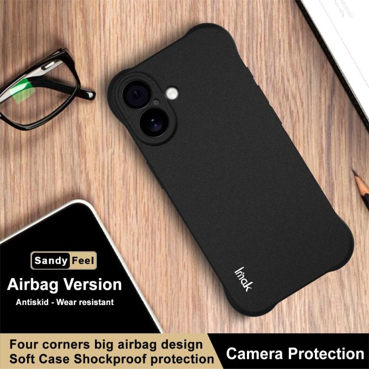 For iPhone 17 imak Shockproof Airbag TPU Phone Case(Matte Black) - iPhone 17 Cases by imak | Online Shopping UK | buy2fix