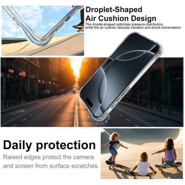 For iPhone 17 Pro imak Shockproof Airbag TPU Phone Case(Transparent) - iPhone 17 Pro Cases by imak | Online Shopping UK | buy2fix