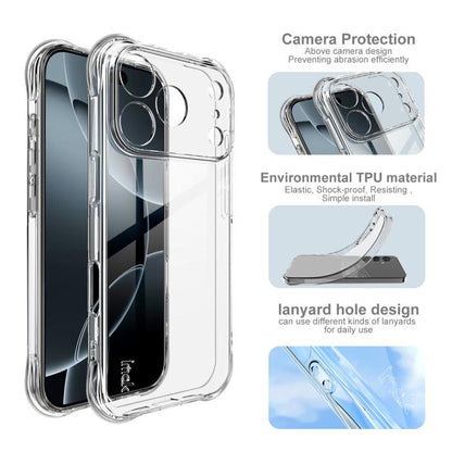 For iPhone 17 Pro imak Shockproof Airbag TPU Phone Case(Transparent) - iPhone 17 Pro Cases by imak | Online Shopping UK | buy2fix