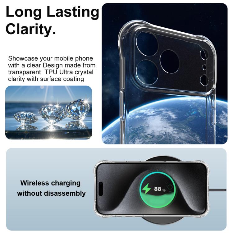 For iPhone 17 Pro Max imak Shockproof Airbag TPU Phone Case(Transparent) - iPhone 17 Pro Max Cases by imak | Online Shopping UK | buy2fix