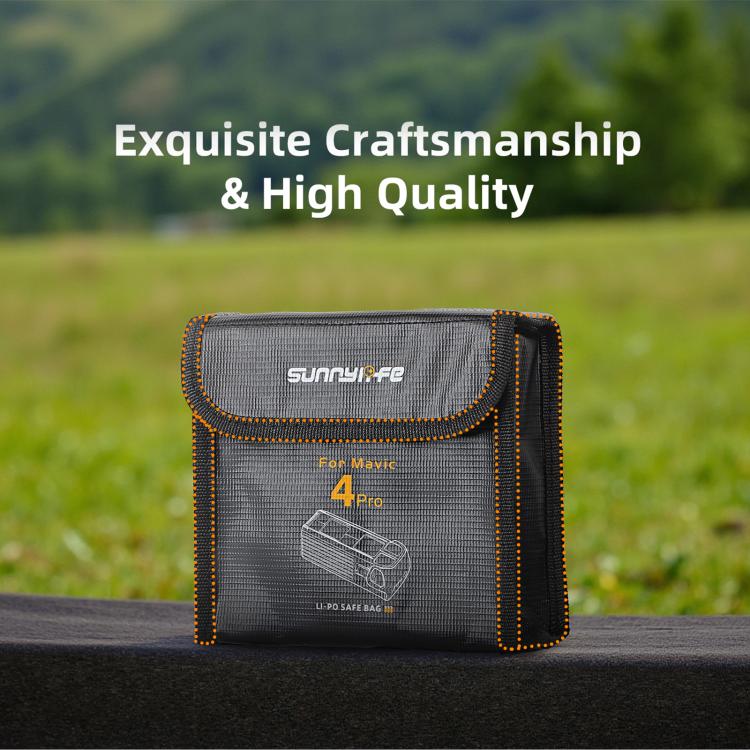 For DJI Mavic 4 Pro Sunnylife Battery Explosion-proof Safe Bag Protective Li-Po Safe Bag(For 1pc Battery) - Backpacks & Bags by Sunnylife | Online Shopping UK | buy2fix