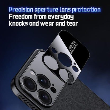 For iPhone Air Soft Armor Cooling Plain Leather Hybrid PC Phone Case(White) - iPhone Air Cases by buy2fix | Online Shopping UK | buy2fix