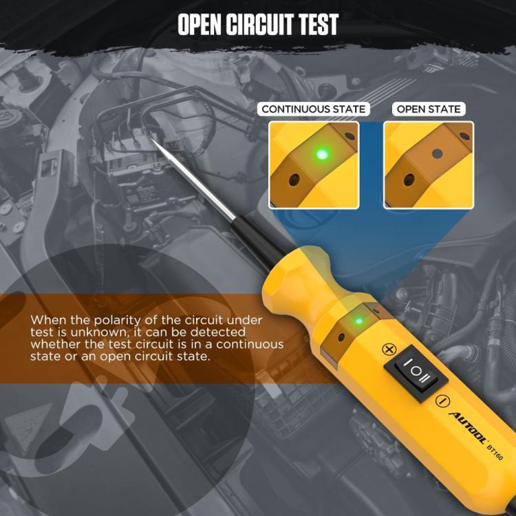 AUTOOL BT160 Car Multifunctional Electrical Circuit Tester Short Circuit Diagnostic Tool(Yellow) - Electronic Test by buy2fix | Online Shopping UK | buy2fix