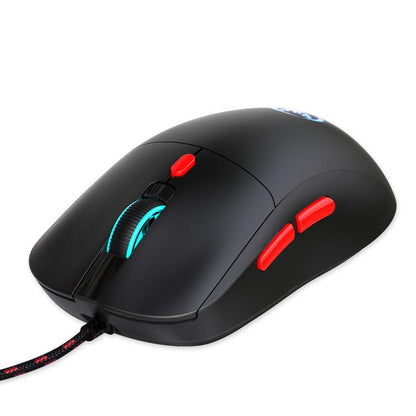 HXSJ X200 3600DPI Colorful Luminous Wired Mouse, Cable Length: 1.5m(Black) - Wired Mice by HXSJ | Online Shopping UK | buy2fix