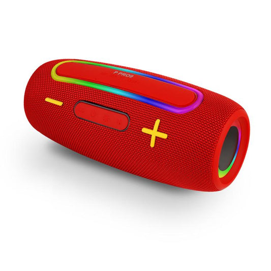 PRO9 20W Outdoor IPX6 Portable RGB Wireless Speakers Stereo Soundbar Subwoofer(Red) - Waterproof Speaker by buy2fix | Online Shopping UK | buy2fix