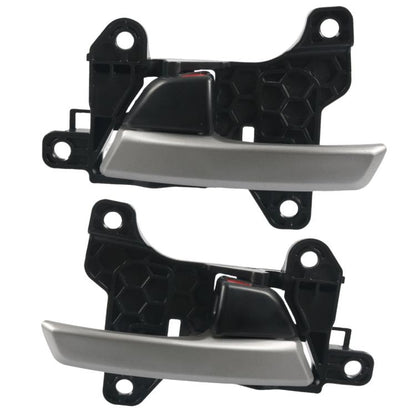 Pair Car Left and Right Door Inside Handle for Hyundai Elantra 2017-2020 82620-F2000, 82610-F2000(Black + Silver) - Door Handles by buy2fix | Online Shopping UK | buy2fix