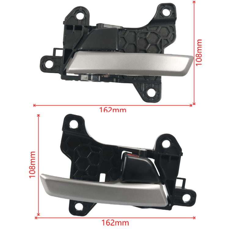 Pair Car Left and Right Door Inside Handle for Hyundai Elantra 2017-2020 82620-F2000, 82610-F2000(Black + Silver) - Door Handles by buy2fix | Online Shopping UK | buy2fix