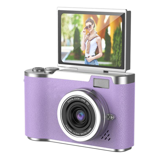 LK007 2.4 inch HD CCD Camera Retro Kids Camera(Purple)