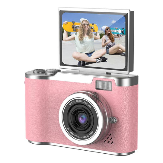 LK007 2.4 inch HD CCD Camera Retro Kids Camera(Pink)
