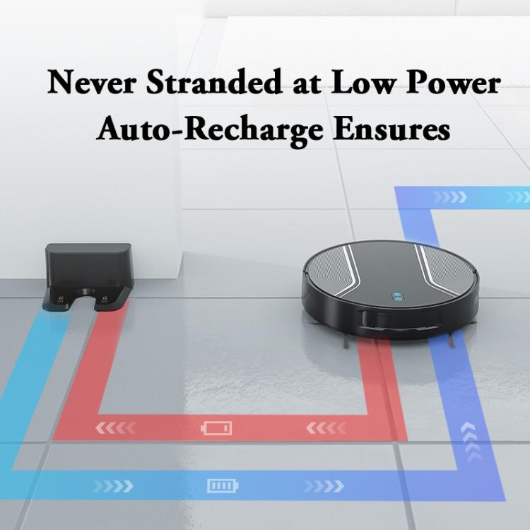 V6 Sweeping Mopping Suction 3 in 1 Automatic Charging Sweeping Robot(Black) - Robot Vacuum Cleaner by buy2fix | Online Shopping UK | buy2fix