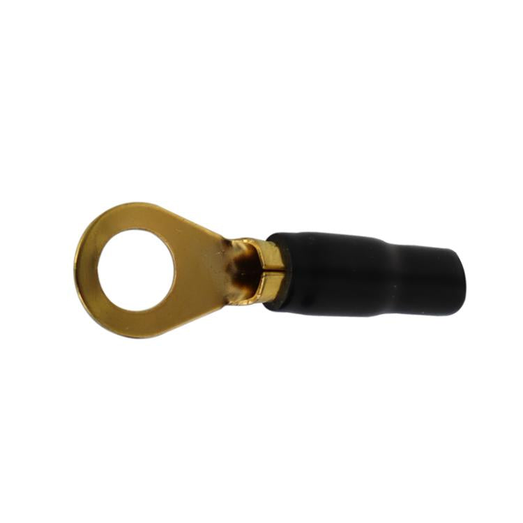 10 Pairs / Set 8GA Car Audio Modification Brass Terminal Crimp(Fork + Round) - Booster Cable & Clip by buy2fix | Online Shopping UK | buy2fix