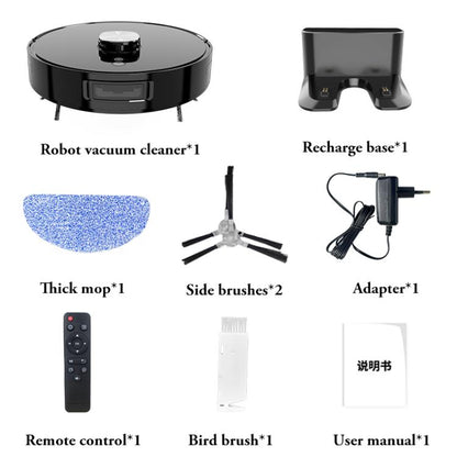 V8 Intelligent Automatic Recharging Sweeping Mopping Suction Robot(Black) - Robot Vacuum Cleaner by buy2fix | Online Shopping UK | buy2fix