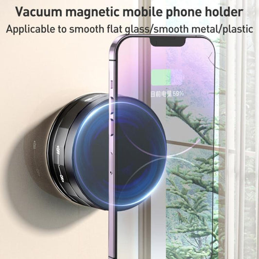 CCT31 Vacuum Adsorption Magnetic Car Phone Holder(White) - Universal Car Holders by buy2fix | Online Shopping UK | buy2fix