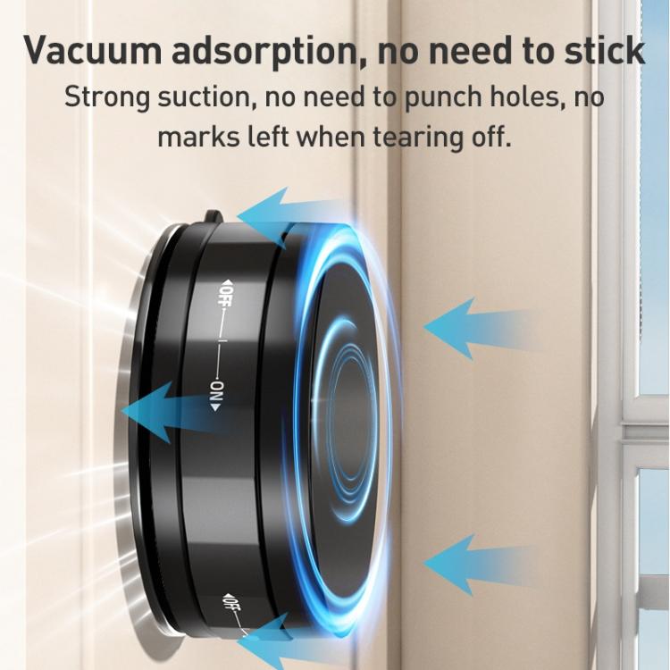 CCT31 Vacuum Adsorption Magnetic Car Phone Holder(Black) - Universal Car Holders by buy2fix | Online Shopping UK | buy2fix