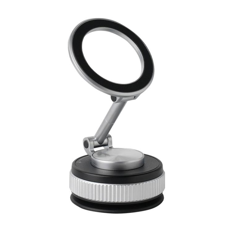 XZK104 2nd Generation Vacuum Adsorption Magnetic Folding Car Phone Holder(Silver C Type) - Universal Car Holders by buy2fix | Online Shopping UK | buy2fix