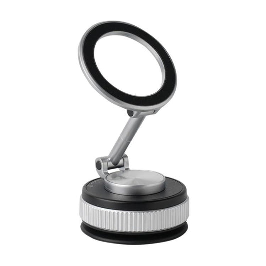 XZK104 2nd Generation Vacuum Adsorption Magnetic Folding Car Phone Holder(Silver C Type) - Universal Car Holders by buy2fix | Online Shopping UK | buy2fix