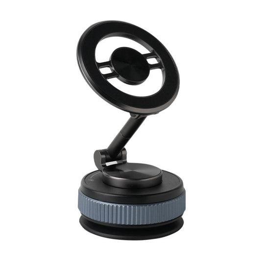 XZK104 2nd Generation Vacuum Adsorption Magnetic Folding Car Phone Holder(Gun Metal D Type) - Universal Car Holders by buy2fix | Online Shopping UK | buy2fix
