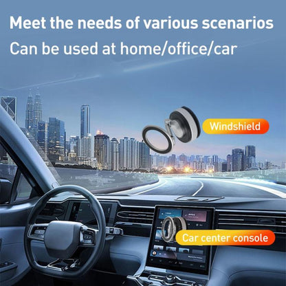 XZK104 2nd Generation Vacuum Adsorption Magnetic Folding Car Phone Holder(Gun Metal A Type) - Universal Car Holders by buy2fix | Online Shopping UK | buy2fix