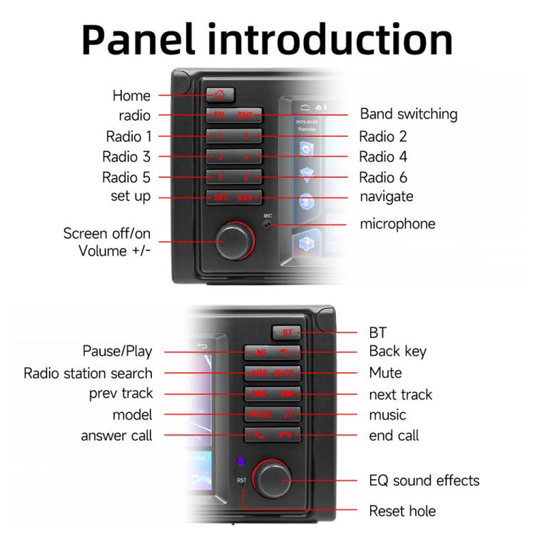 For BMW E53 1996-2007 YT-004 Android13 7 inch HD Screen Car GPS Navigation Reversing Image Integrated Machine, Memory:2G+64G - Car MP3 & MP4 & MP5 by buy2fix | Online Shopping UK | buy2fix