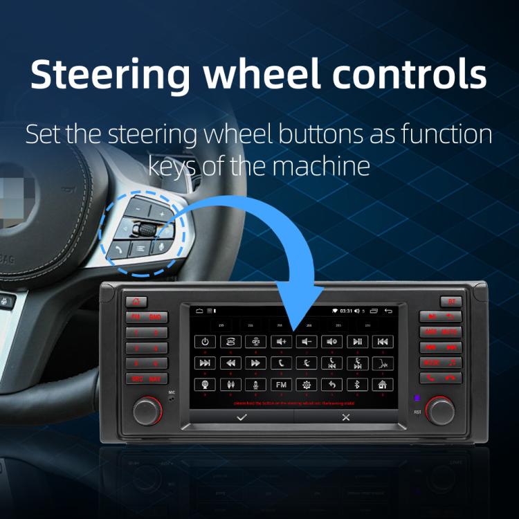 For BMW E53 1996-2007 YT-004 Android13 7 inch HD Screen Car GPS Navigation Reversing Image Integrated Machine, Memory:2G+64G - Car MP3 & MP4 & MP5 by buy2fix | Online Shopping UK | buy2fix